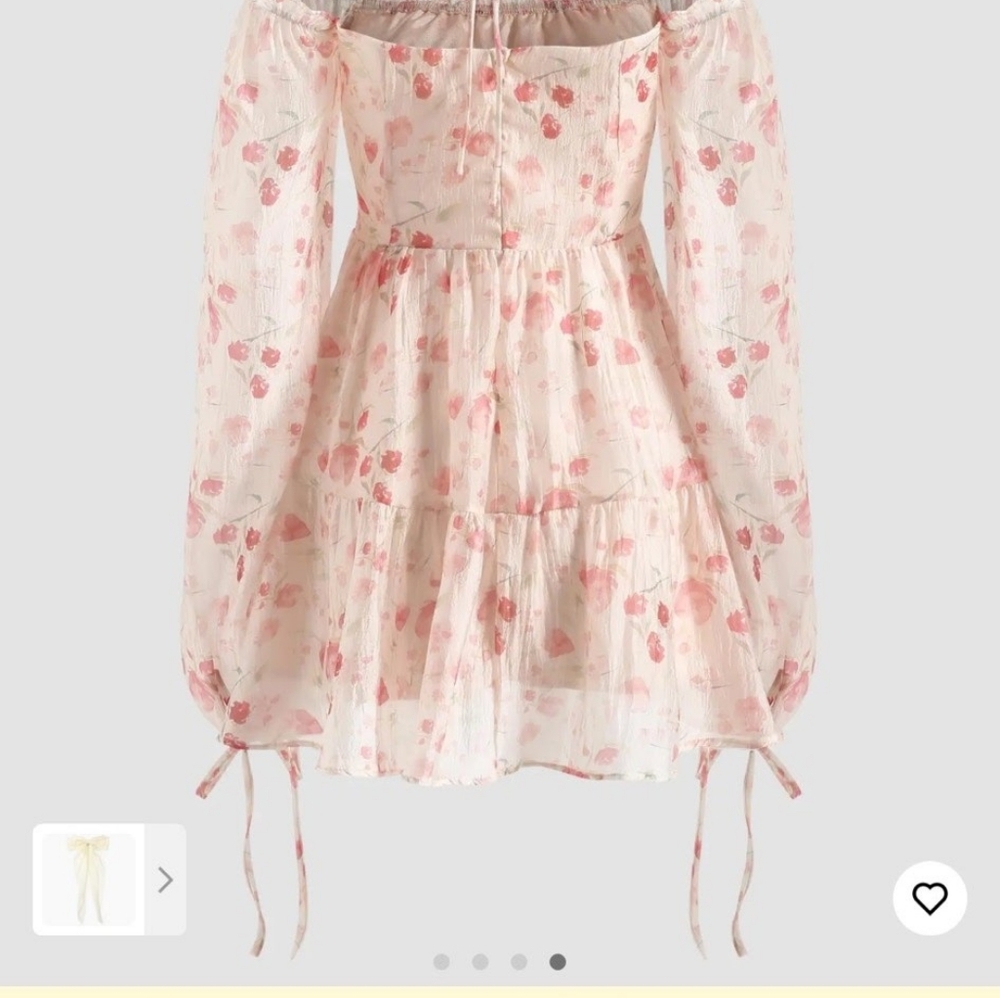 Women's Jr. Curve & Plus Dress/Paisley Ruffled Mini Dress/ Read Description